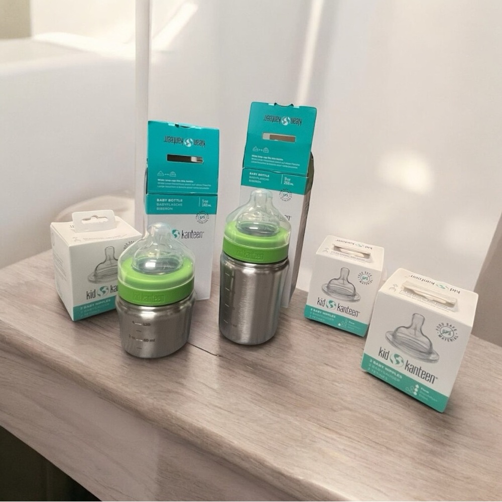 Klean Kanteen Stainless Steel Baby Bottle Set